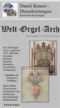 Mobile Screenshot of orgelarchiv.orgel-information.de